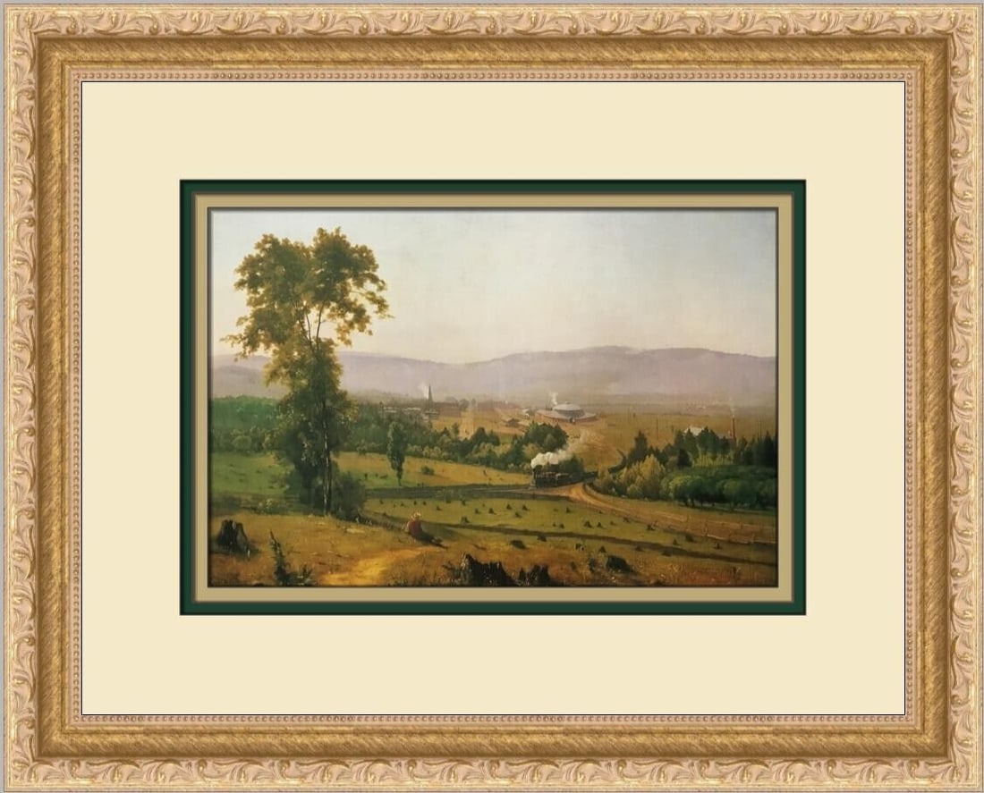 George Inness The Lackawanna Valley Custom Framed Print 12x15 Inches: George Inness The Lackawanna Valley Custom Framed Print 12x15 Inches This custom framed print titled "The Lackawanna Valley" by artist George Inness showcases the beauty of the DL&W Railroad. Created