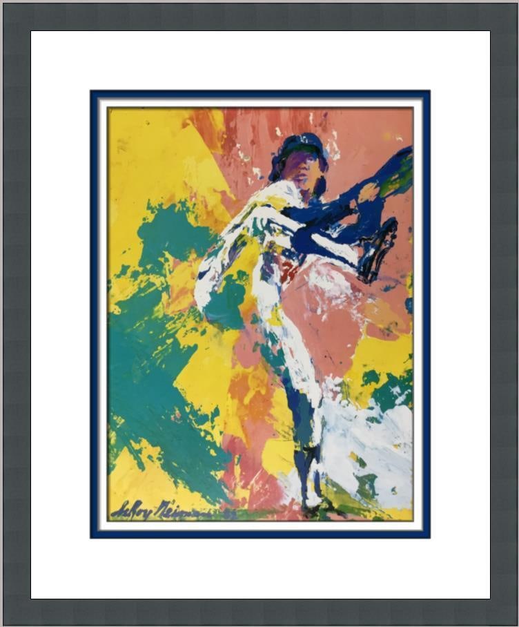 LeRoy Neiman Fernando Valenzuela Expressionism Lithograph: LeRoy Neiman Fernando Valenzuela Expressionism Lithograph Celebrate the legacy of baseball with this stunning custom framed print featuring the iconic Fernando Valenzuela, created by renowned artist L