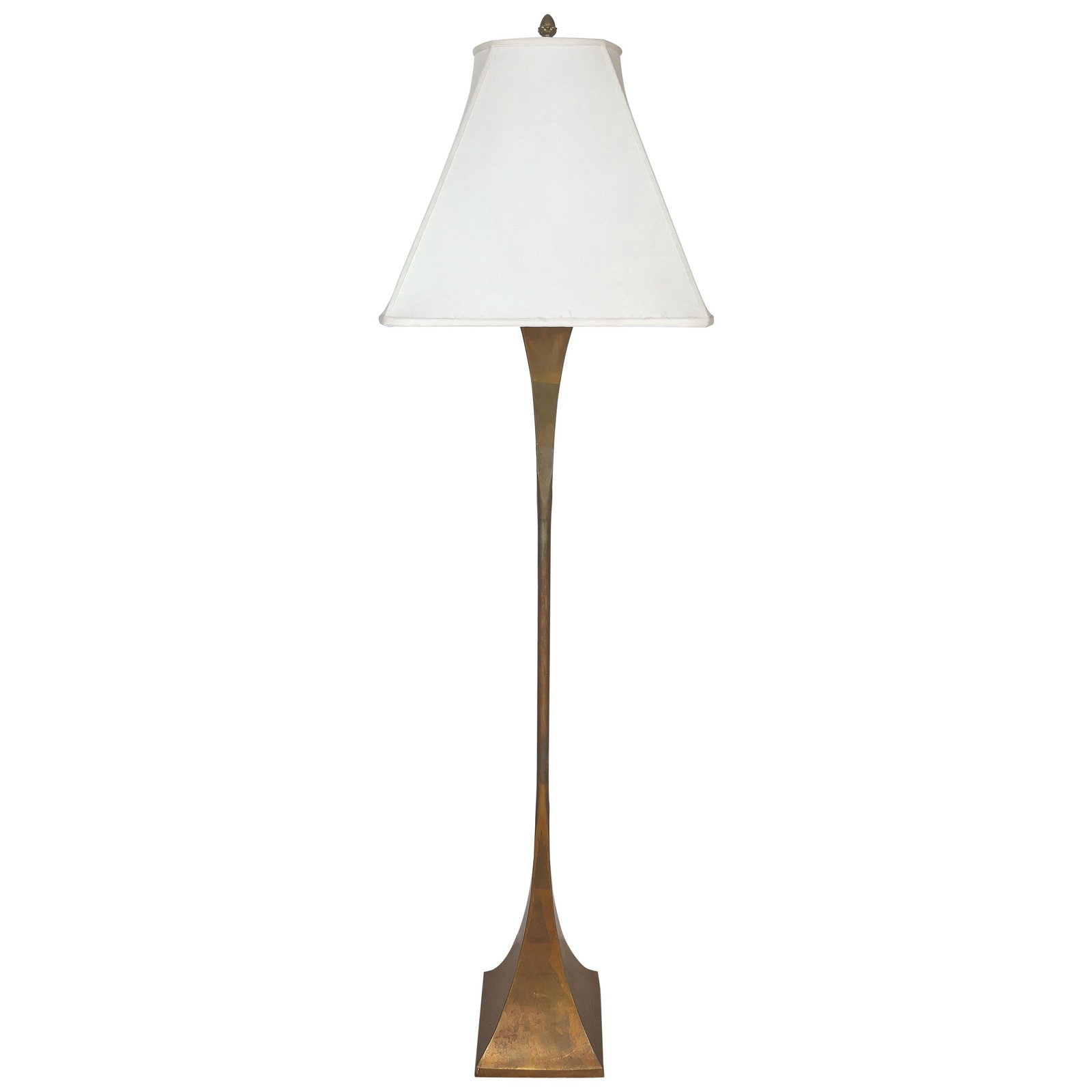 Midcentury Bronze Floor Lamp by Stewart Ross James circa 1960s: Midcentury Bronze Floor Lamp by Stewart Ross James circa 1960s This stunning mid-century floor lamp, designed by Stewart Ross James for Hansen Lighting Co., captures the essence of the 1960s with its