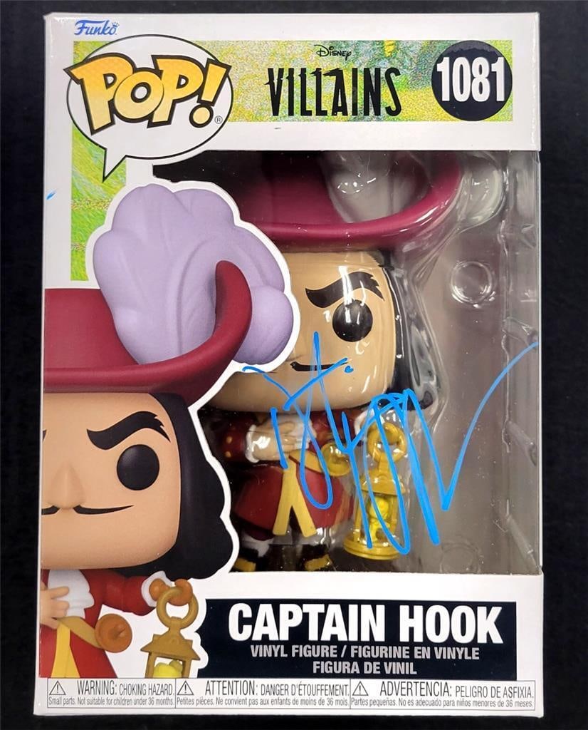 Dustin Hoffman signed Captain Hook Funko Pop! autograph ~ Beckett BAS Holo: Dustin Hoffman signed Captain Hook Funko Pop! autograph ~ Beckett BAS Holo This is a signed Funko Pop vinyl figure of Captain Hook, featuring the autograph of renowned actor Dustin Hoffman. The item i