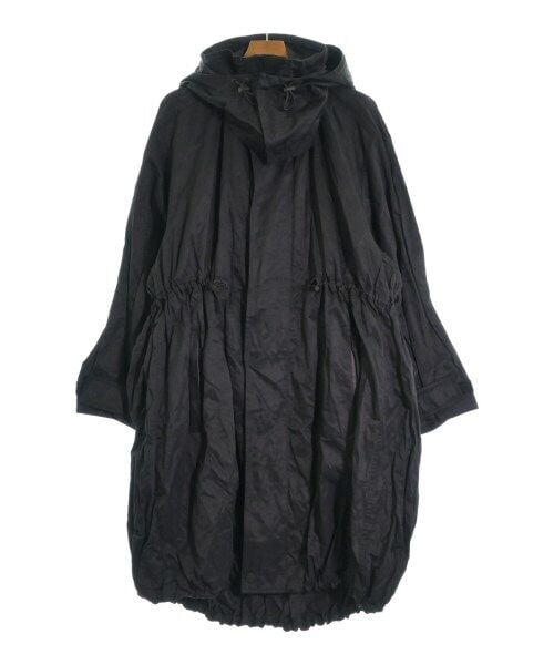 BOTTEGA VENETA Coat Black Size S: BOTTEGA VENETA Coat Black Size S This stylish Bottega Veneta coat is perfect for the Spring/Summer season. Designed in a classic black color, it features a hood and an elastic drawstring waist for a c