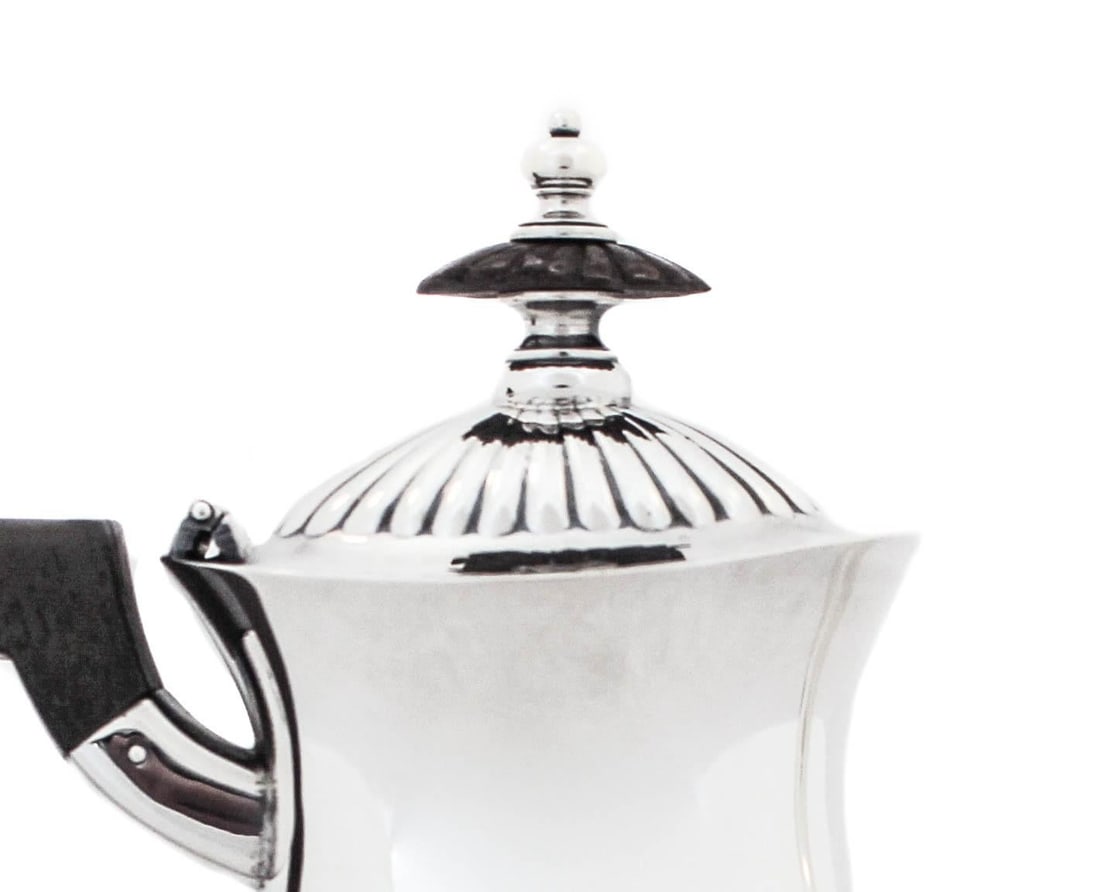 Sterling Silver Tea Set - Set of 3: Sterling Silver Tea Set - Set of 3 This exquisite Sterling Silver Tea Set, crafted by the renowned Gorham Manufacturing Company, showcases exceptional artistry from the period of 1870-1879. The set in