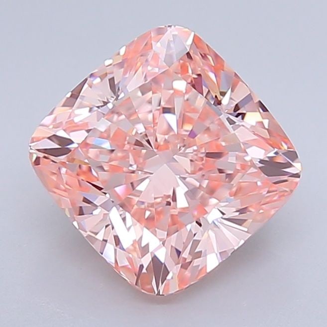 Loose Diamond - CUSHION BRILLIANT 3.2ct Fancy Vivid Pink VVS1: Loose Diamond - CUSHION BRILLIANT 3.2ct Fancy Vivid Pink VVS1 Source: This is a real non-mined Diamond that has been grown in a lab Shape: CUSHION BRILLIANT Carats: 3.2 Color: Fancy Vivid Pink Certifi