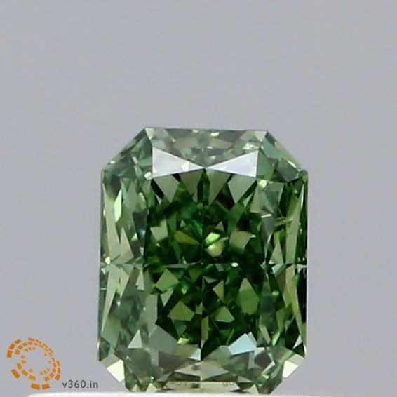 Loose Diamond - RADIANT 0.33ct Fancy Vivid Green VS1: Loose Diamond - RADIANT 0.33ct Fancy Vivid Green VS1 Source: This is a real non-mined Diamond that has been grown in a lab Shape: RADIANT Carats: 0.33 Color: Fancy Vivid Green Certification: IGI Video