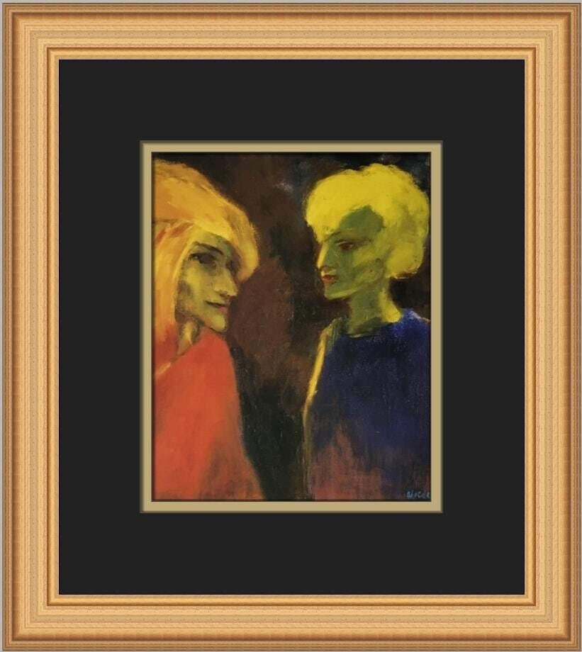 Emil Nolde Lichtzauber Custom Framed Print 14 x 12 Portrait: Emil Nolde Lichtzauber Custom Framed Print 14 x 12 Portrait This exquisite custom framed print, titled "Lichtzauber" by artist Emil Nolde, captures the essence of expressionism and impressionism. Meas