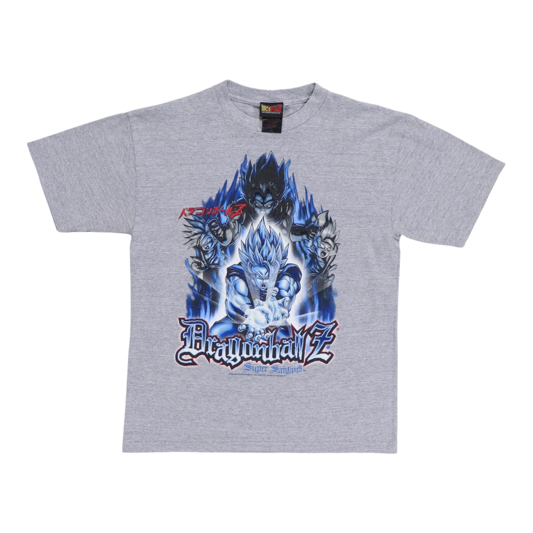2003 Vintage Dragon Ball Z Super Saiyans Gray Youth T-Shirt 100% Cotton: 2003 Vintage Dragon Ball Z Super Saiyans Gray Youth T-Shirt 100% Cotton This original vintage 2003 Dragon Ball Z Super Saiyans Youth Shirt is a must-have for fans and collectors. It is not a modern re