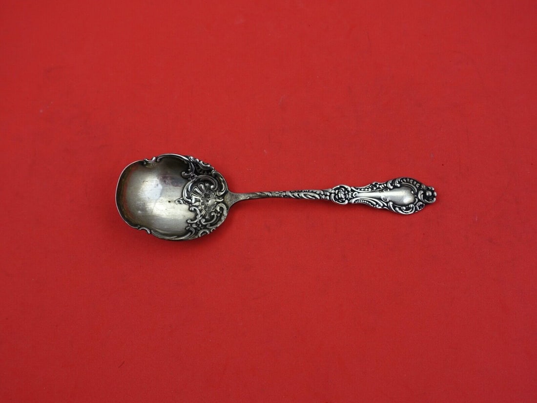 Crystal by Frank Smith Silver Sugar Spoon 5 3/4": Crystal by Frank Smith Silver Sugar Spoon 5 3/4" This exquisite sugar spoon from the Crystal pattern by Frank Smith features a beautifully ornate handle and a decorative bowl, crafted from high-qualit