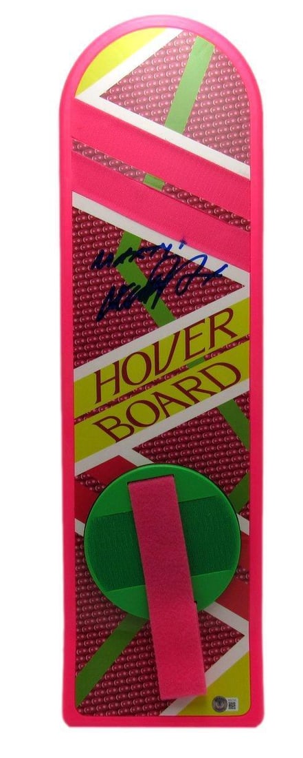Michael J Fox Autographed/Inscribed "Back to the Future" Hoverboard: Michael J Fox Autographed/Inscribed "Back to the Future" Hoverboard This collectible hoverboard replica is a must-have for fans of the iconic movie "Back to the Future." Autographed and inscribed by M