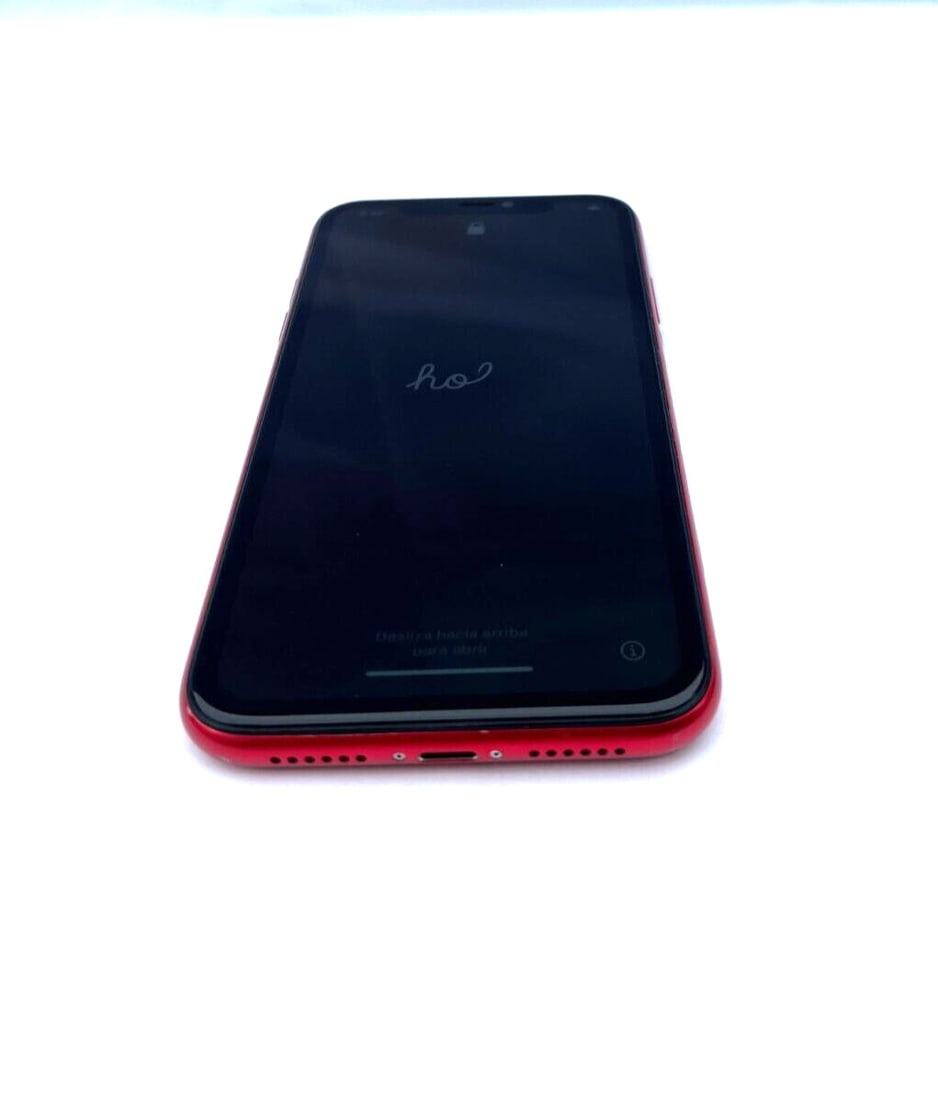 Apple iPhone 11 Red Mint Condition: Apple iPhone 11 Red Mint Condition Introducing the Apple iPhone 11 in a striking red color, perfectly complemented by a luxurious Jimmy Choo Italian leather case. This pre-owned smartphone is in mint