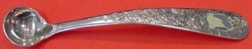 Old Maryland Engraved Mustard Ladle Sterling Silver Custom Made 4 7/8": Old Maryland Engraved Mustard Ladle Sterling Silver Custom Made 4 7/8" This exquisite mustard ladle is crafted from sterling silver by Kirk, featuring the distinguished Old Maryland pattern. With a le