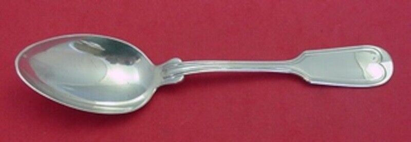 Fiddle Thread Sterling Silver Place Soup Spoon 7 1/8": Fiddle Thread Sterling Silver Place Soup Spoon 7 1/8" This exquisite Fiddle Thread place soup spoon, crafted by Frank Smith, showcases the elegance of sterling silver flatware from the early 20th cent