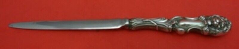 Lion Sterling Silver Letter Opener HH with Stainless Custom 8": Lion Sterling Silver Letter Opener HH with Stainless Custom 8" This exquisite letter opener features a stunning lion head design, crafted by Frank Smith in post-1940. Made of sterling silver with a cu