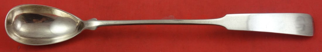 Chino Sterling Silver Lemonade Spoon 11 1/4": Chino Sterling Silver Lemonade Spoon 11 1/4" This exquisite serving spoon is crafted from sterling silver and showcases the Chino pattern by Erickson Silver, dating from 1900 to 1940. With a length of