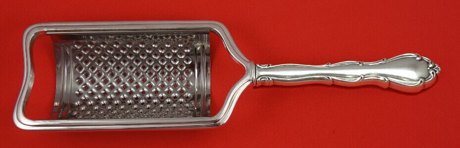 Fontana Sterling Silver Cheese Grater Curved Custom Made: Fontana Sterling Silver Cheese Grater Curved Custom Made Introducing the Fontana by Towle Sterling Silver Cheese Grater, a beautifully crafted serving piece with a unique curved design. This custom-ma