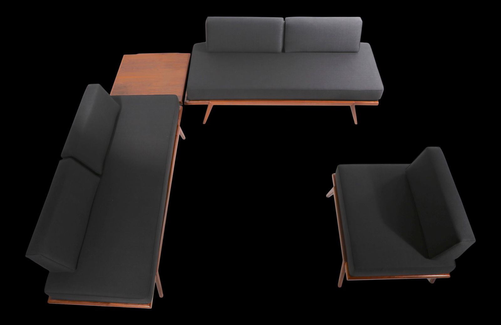 Mel Smilow Suite Furniture 2 Daybeds Loveseat Lounge Chair Table - 4 Pieces: Mel Smilow Suite Furniture 2 Daybeds Loveseat Lounge Chair Table - 4 Pieces Discover this stunning suite of Mel Smilow furniture, featuring a cohesive collection that includes 2 daybed loveseats, 1 ar
