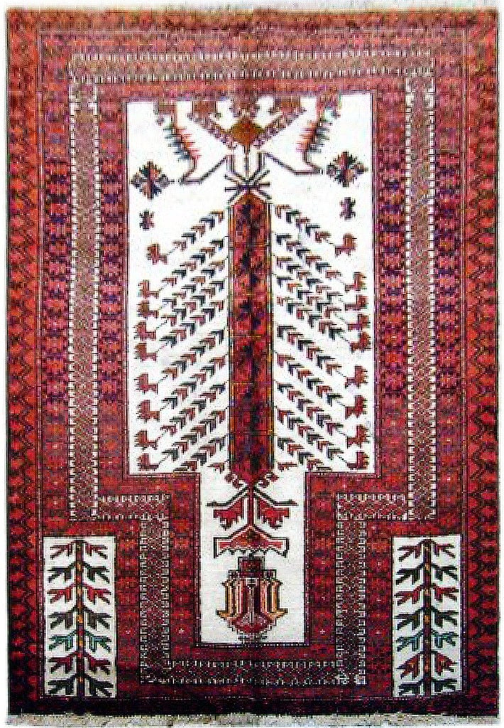 3' x 4' Red Persian Turkoman Bokhara Rug: 3' x 4' Red Persian Turkoman Bokhara Rug Introduce opulence to your space with this exquisite 3' x 4' Red Persian Turkoman Bokhara Rug, an epitome of timeless sophistication. Handcrafted by skilled ar