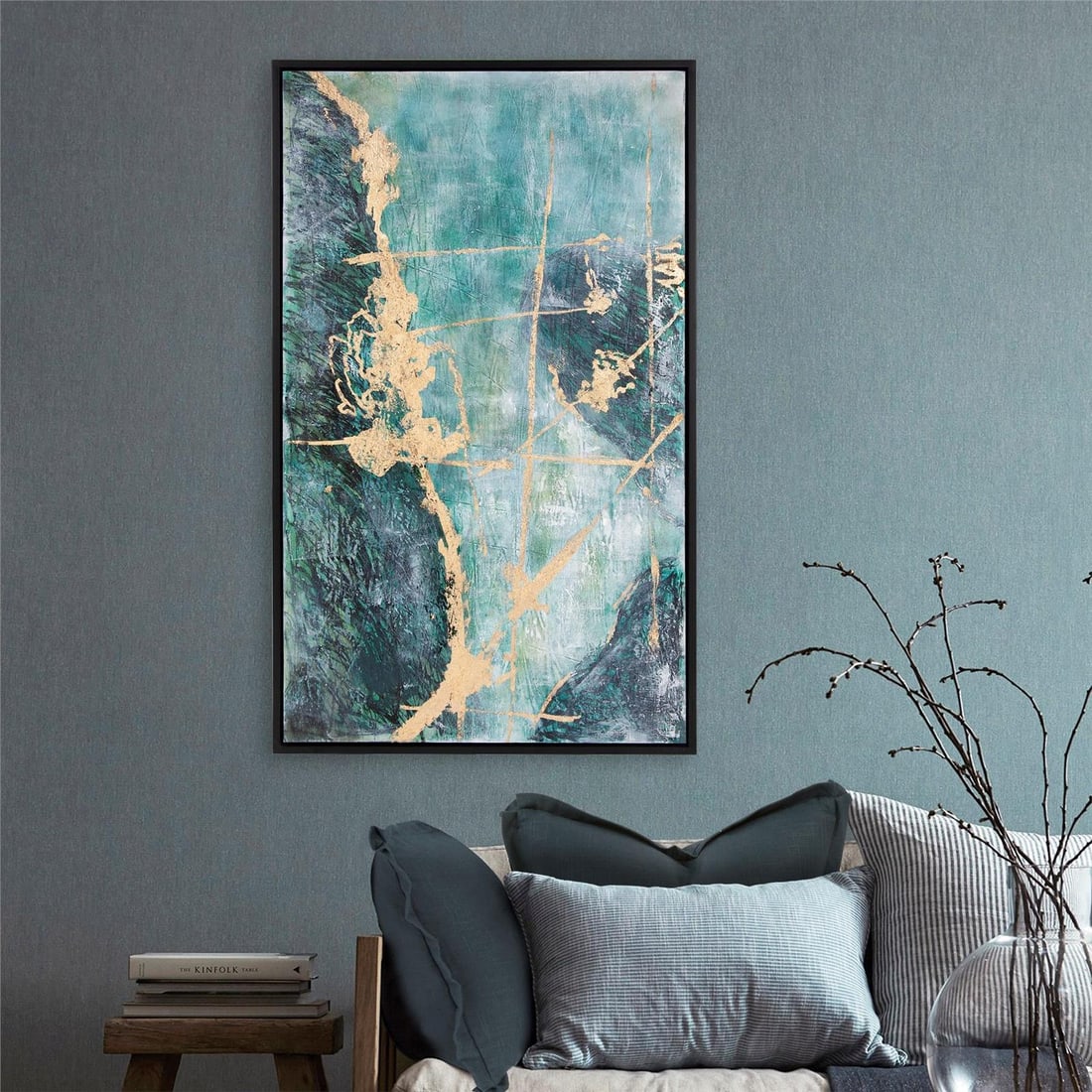 Ocean Wave #2 Hand-Painted Original Art: Ocean Wave #2 Hand-Painted Original Art Enhance your space with this stunning Tranquil Ocean Wall Art from the Ocean Wave Collection. This hand-painted original art piece features beautiful blue tones