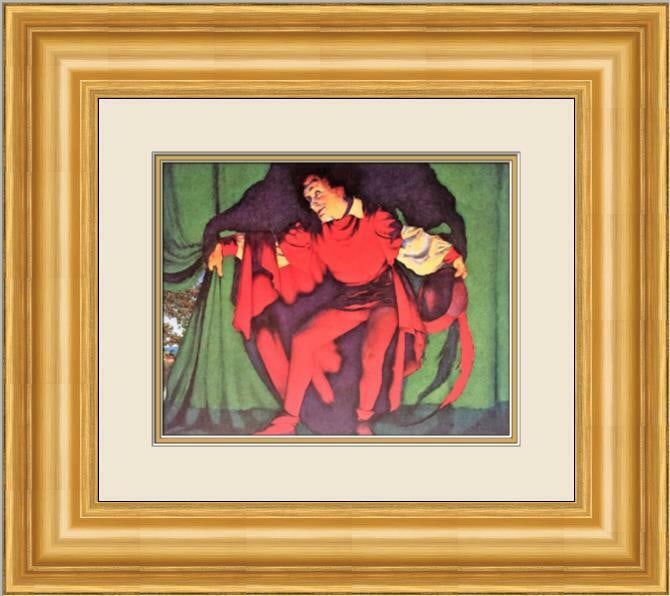 Maxfield Parrish 'The Manager' Custom Framed Print 20.5 x 18 Expressionism: Maxfield Parrish 'The Manager' Custom Framed Print 20.5 x 18 Expressionism This stunning custom framed print titled 'The Manager' by Maxfield Parrish showcases a captivating male figure in a vibrant r