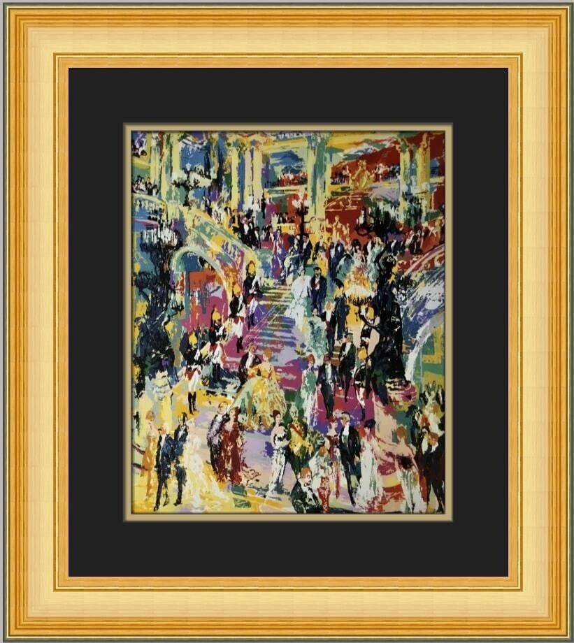 LeRoy Neiman Le Grand Escalier De L'Opera Framed Print 20 x 18: LeRoy Neiman Le Grand Escalier De L'Opera Framed Print 20 x 18 This stunning print titled "Le Grand Escalier De L'Opera" by renowned artist LeRoy Neiman captures the essence of expressionism with its 