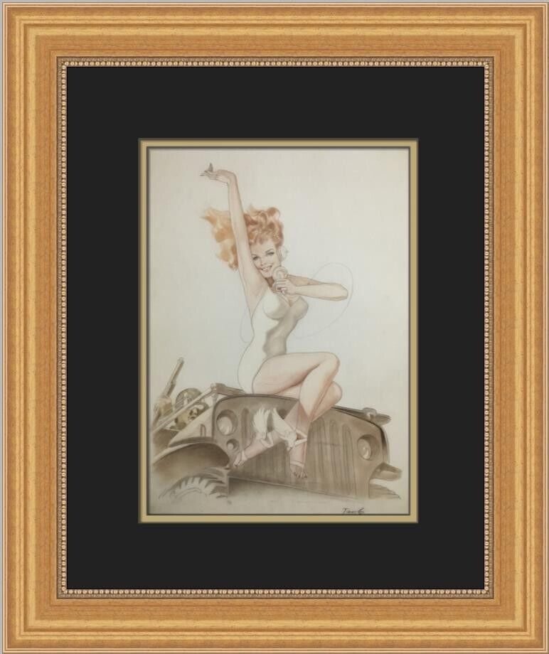 Alberto Vargas Sweethearts of the Service Framed Print 19x16 in: Alberto Vargas Sweethearts of the Service Framed Print 19x16 in This exquisite print titled 'Sweethearts of the Service' is a stunning work by the renowned artist Alberto Vargas. Created in 2006, this