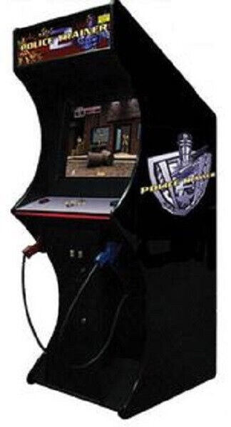 Police Trainer 2 Arcade Machine 1999 (Excellent): Police Trainer 2 Arcade Machine 1999 (Excellent) Experience the thrill of arcade gaming with the Police Trainer 2 arcade machine from P&P Marketing, released in 1999. This dedicated 2-player shooting