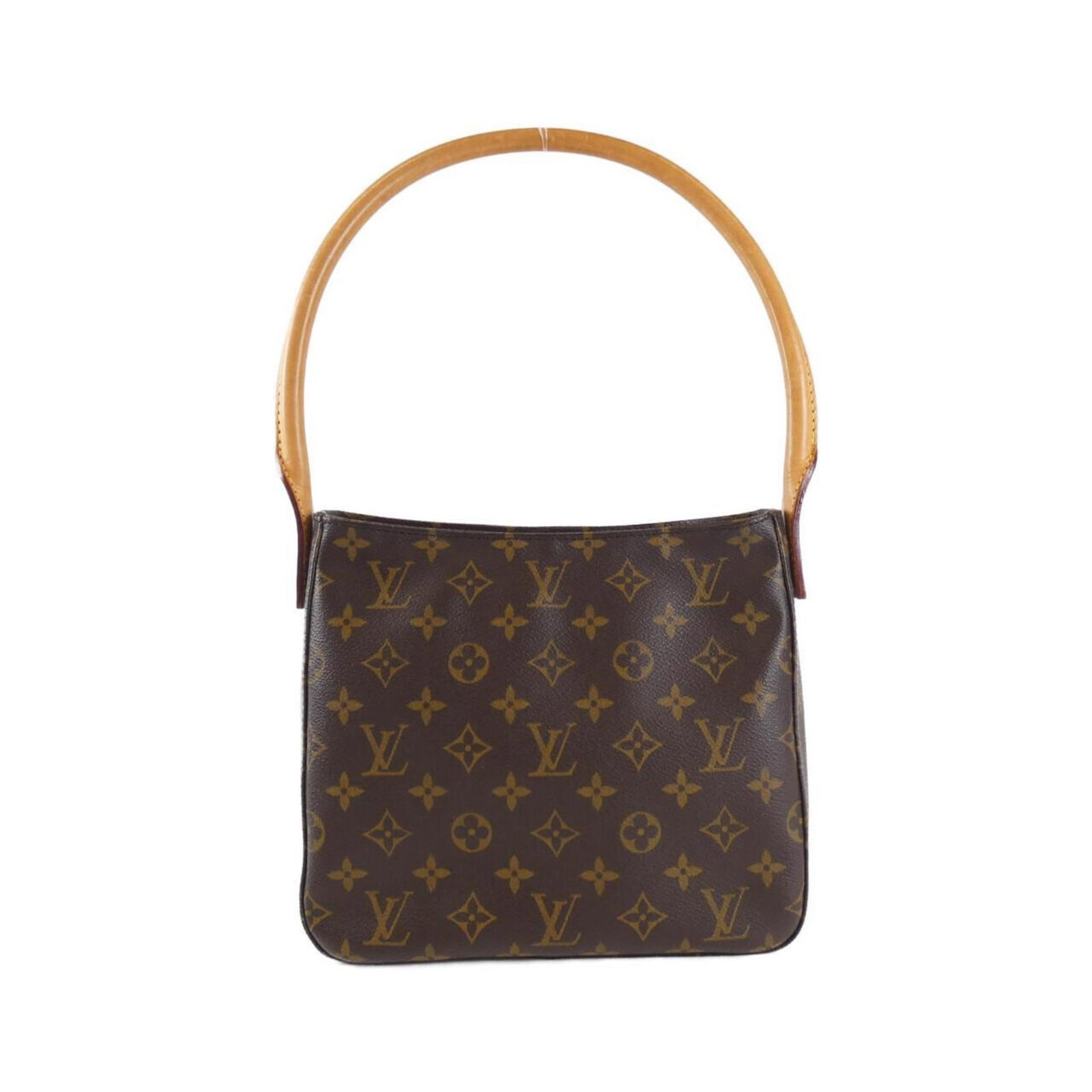 Louis Vuitton Monogram Looping MM M51146 Marron Shoulder Bag: Louis Vuitton Monogram Looping MM M51146 Marron Shoulder Bag Elevate your style with the Louis Vuitton Monogram Looping MM M51146 Shoulder Bag, a stunning accessory crafted from durable coated canvas 