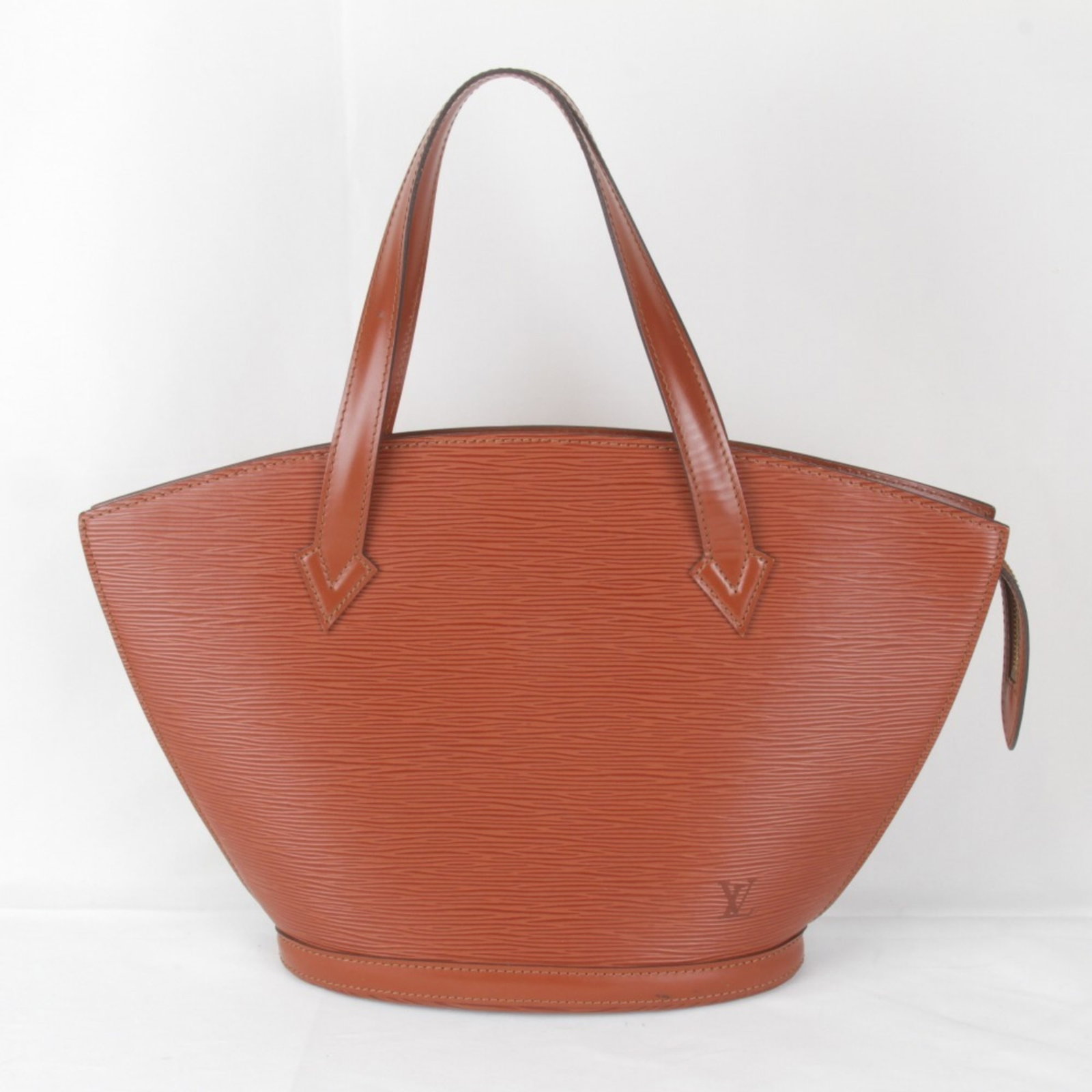 Louis Vuitton Saint Jacques Handbag Epi Leather Brown 38cm x 10cm: Louis Vuitton Saint Jacques Handbag Epi Leather Brown 38cm x 10cm Elevate your style with this elegant Louis Vuitton Saint Jacques handbag, crafted from high-quality Epi leather in a rich brown hue. D