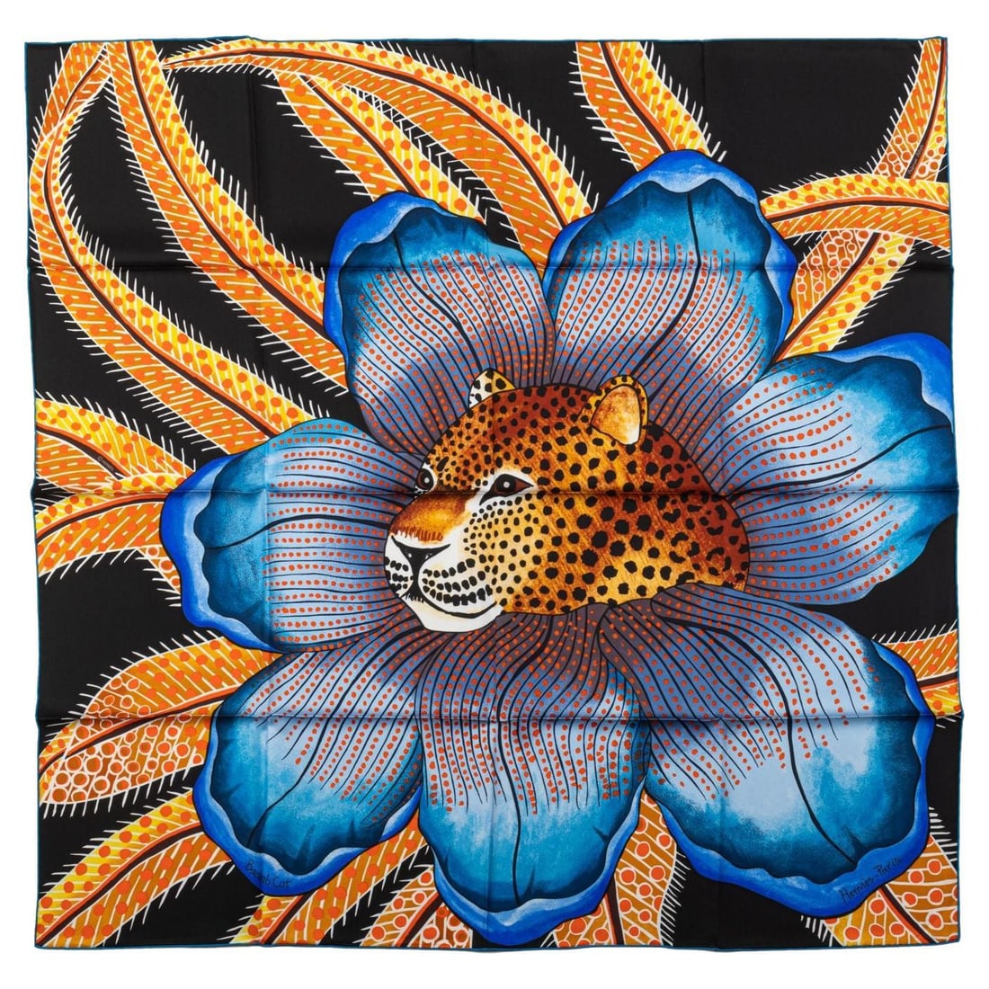 Hermes Baobab Black Blue Silk Scarf 35 x 35 in France: Hermes Baobab Black Blue Silk Scarf 35 x 35 in France Discover the elegance of this new collectible Hermes silk scarf, featuring a striking black and blue "Baobab" design. Crafted in France, this luxu
