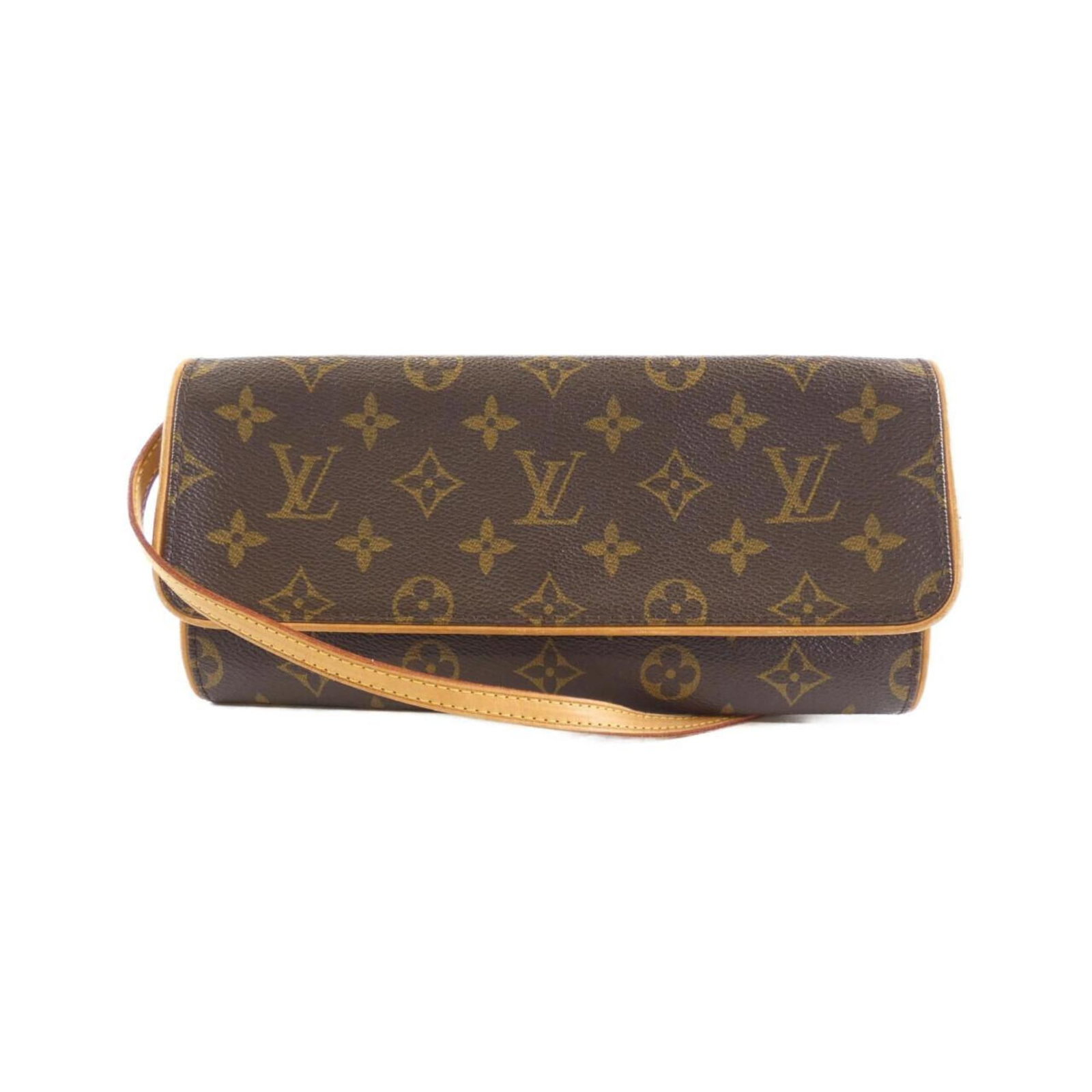Louis Vuitton Pochette Twin GM M51852 Marron Coated Canvas Shoulder Bag: Louis Vuitton Pochette Twin GM M51852 Marron Coated Canvas Shoulder Bag Explore the elegance of the Louis Vuitton Pochette Twin GM M51852 Shoulder Bag, designed for the modern woman. This stylish shou