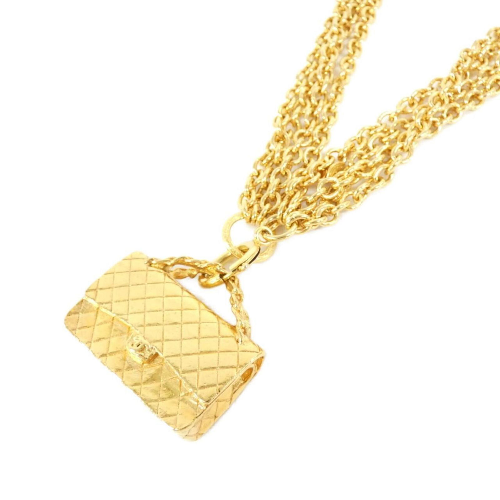 Chanel Gold Necklace Adjustable 42cm to 81cm Pendant 35mm x 43mm: Chanel Gold Necklace Adjustable 42cm to 81cm Pendant 35mm x 43mm This exquisite Chanel necklace is designed for women and features a stunning gold color. The adjustable neck circumference ranges from