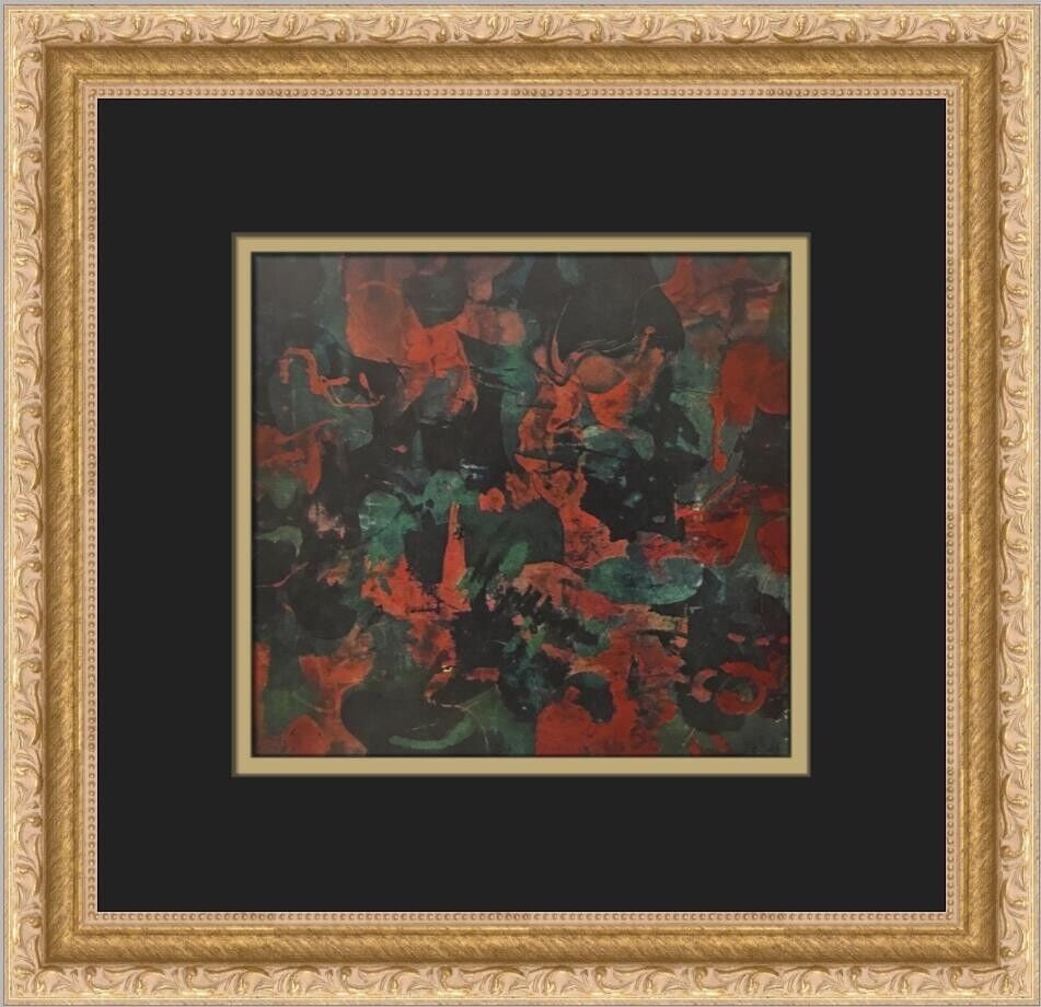 James Brooks R-1953 Custom Framed 13x13 Print Art: James Brooks R-1953 Custom Framed 13x13 Print Art This stunning custom framed print titled 'R-1953' by artist James Brooks showcases a beautiful blend of Impressionism and Realism. Created in 1957, th