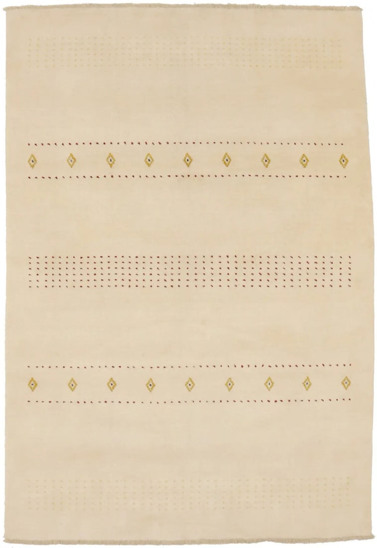 Beige Cream Tribal Lori Gabbeh Wool Area Rug 5'4 x 7'9 Handmade: Beige Cream Tribal Lori Gabbeh Wool Area Rug 5'4 x 7'9 Handmade Enhance your living space with this stunning Beige Cream Tribal Design Lori Gabbeh Rug. Crafted from high-quality wool, this modern area