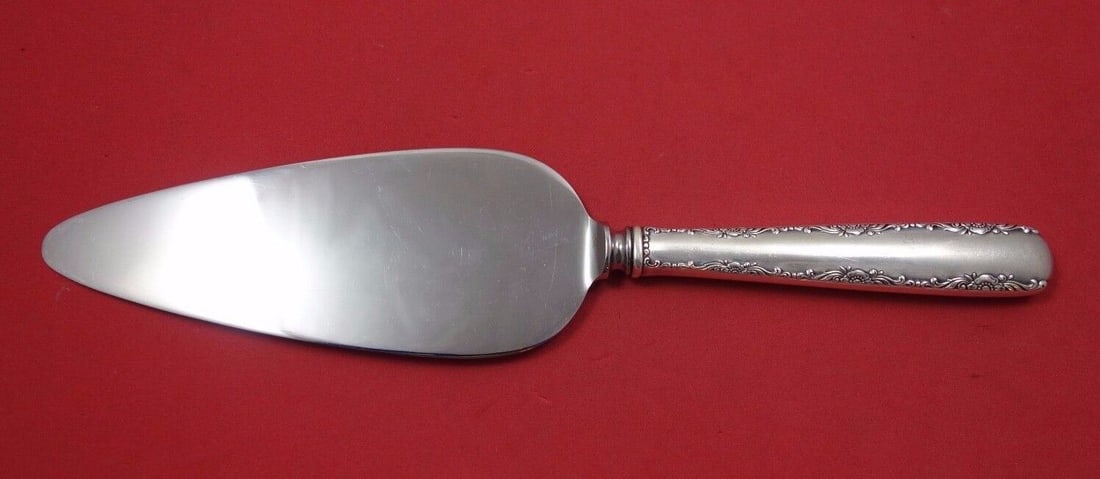 Gorham Camellia Sterling Silver Cake Server 10 Inch Hollow Handle: Gorham Camellia Sterling Silver Cake Server 10 Inch Hollow Handle Introducing the Camellia Cake Server by Gorham, a stunning addition to your serveware collection. This elegant cake server features a