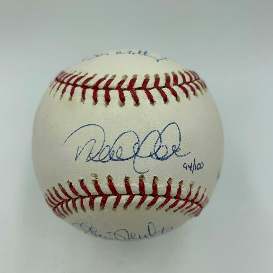Rare Yankees Signed Baseball by Jeter Mattingly Guidry Nettles Randolph: Rare Yankees Signed Baseball by Jeter Mattingly Guidry Nettles Randolph Celebrate the legacy of the New York Yankees with this official Bud Selig Major League baseball, signed by five esteemed team ca