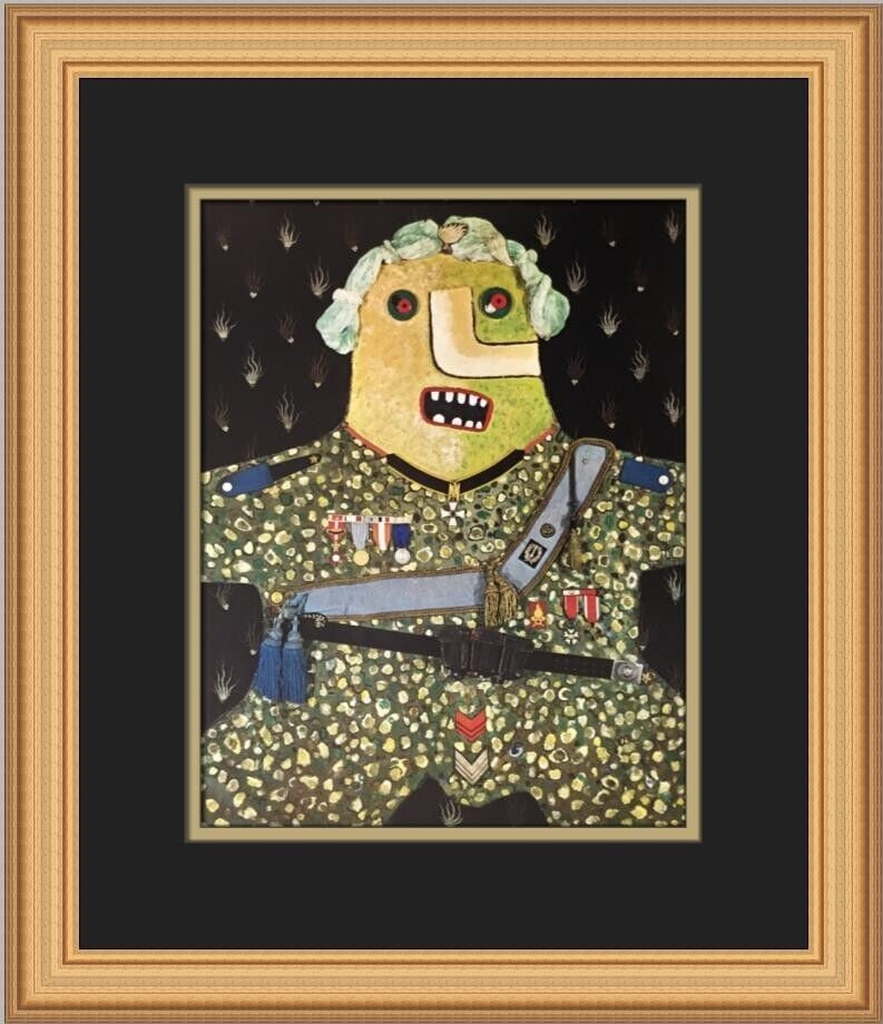 Enrico Baj The General Custom Framed Art Print 17x14 Abstract Impressionism: Enrico Baj The General Custom Framed Art Print 17x14 Abstract Impressionism This stunning custom framed print titled 'The General' by Enrico Baj is a captivating piece of contemporary art, created in