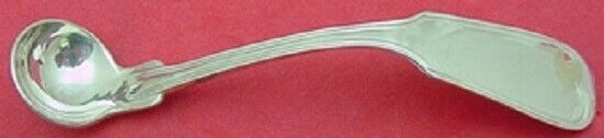 Frank Smith Fiddle Thread Sterling Silver Mustard Ladle 4 1/4 Inch Custom Made: Frank Smith Fiddle Thread Sterling Silver Mustard Ladle 4 1/4 Inch Custom Made This exquisite mustard ladle is crafted from high-quality sterling silver, featuring the elegant Fiddle Thread pattern by