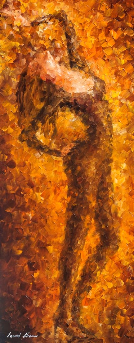 The End Of Dancing by Leonid Afremov Limited Edition 1/25 Canvas 76x191 cm: The End Of Dancing by Leonid Afremov Limited Edition 1/25 Canvas 76x191 cm Experience the beauty of "The End Of Dancing," a limited edition giclee artwork hand-painted by renowned artist Leonid Afremo