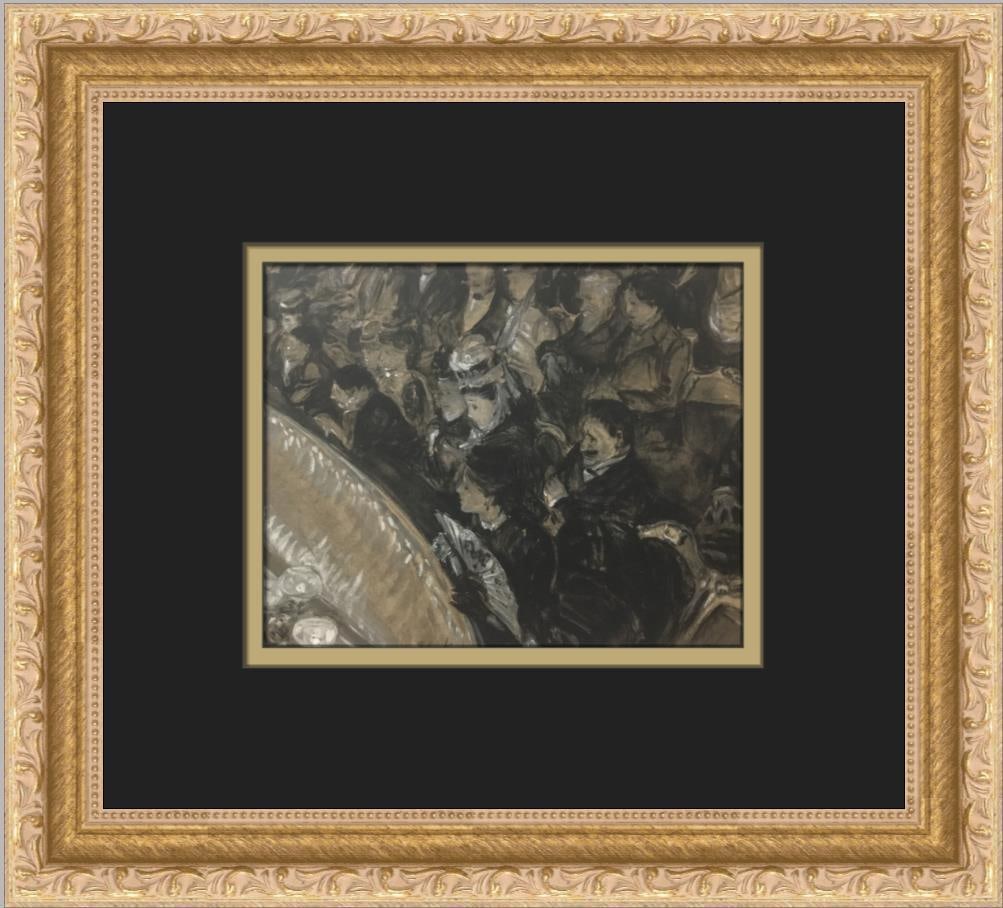 William J Glackens The Balcony Custom Framed Print 14 x 12: William J Glackens The Balcony Custom Framed Print 14 x 12 This exquisite custom framed print titled 'The Balcony' by William J Glackens showcases a vibrant expressionist style, featuring figures that