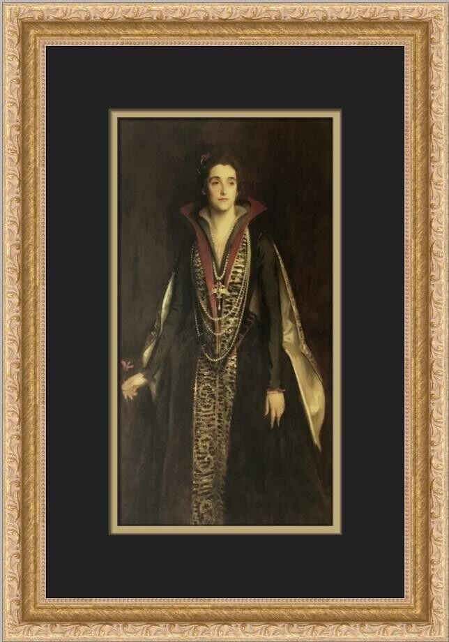 John Singer Sargent The Countess of Rocksavage Custom Framed Print 16 x 12: John Singer Sargent The Countess of Rocksavage Custom Framed Print 16 x 12 This exquisite custom framed print of "The Countess of Rocksavage" by John Singer Sargent showcases the artist's masterful ex