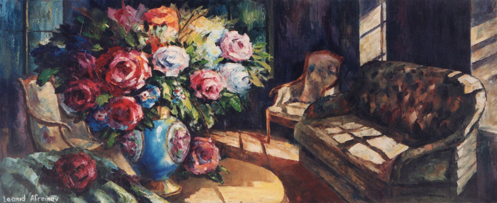 Shine At The House Limited Edition 1/25 Canvas by Leonid Afremov 76x191cm: Shine At The House Limited Edition 1/25 Canvas by Leonid Afremov 76x191cm Introducing "Shine At The House," a limited edition giclee artwork by renowned artist Leonid Afremov. This exquisite piece, pa