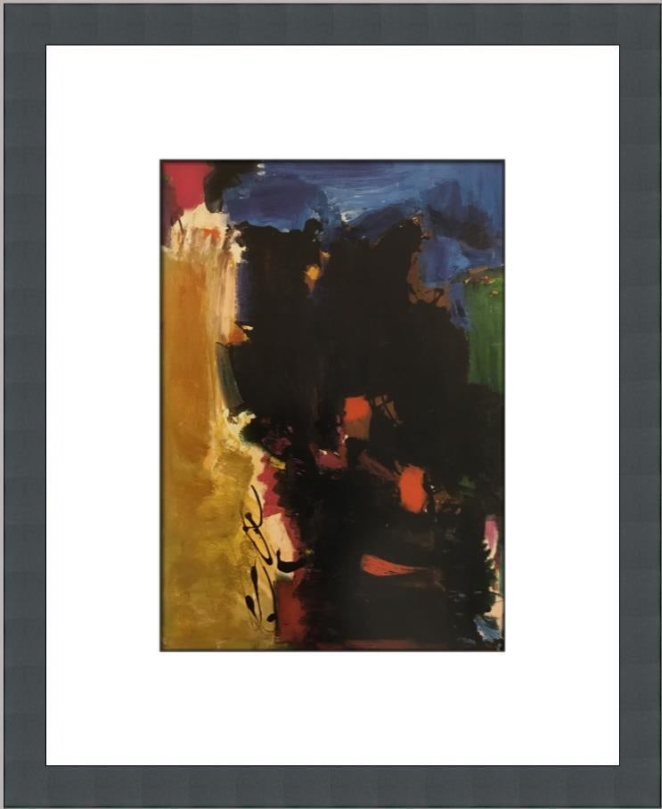 Hans Hoffman The Cliff Custom Framed Print 14 x 12 Abstract Impressionism: Hans Hoffman The Cliff Custom Framed Print 14 x 12 Abstract Impressionism This exquisite custom framed print titled "The Cliff" by renowned artist Hans Hoffman showcases a captivating abstract impress