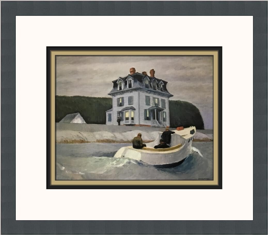 Edward Hopper The Bootleggers Custom Framed Print 14 x 13 Landscape Impressionism: Edward Hopper The Bootleggers Custom Framed Print 14 x 13 Landscape Impressionism This custom framed print features Edward Hopper's renowned artwork 'The Bootleggers', capturing the essence of Impress