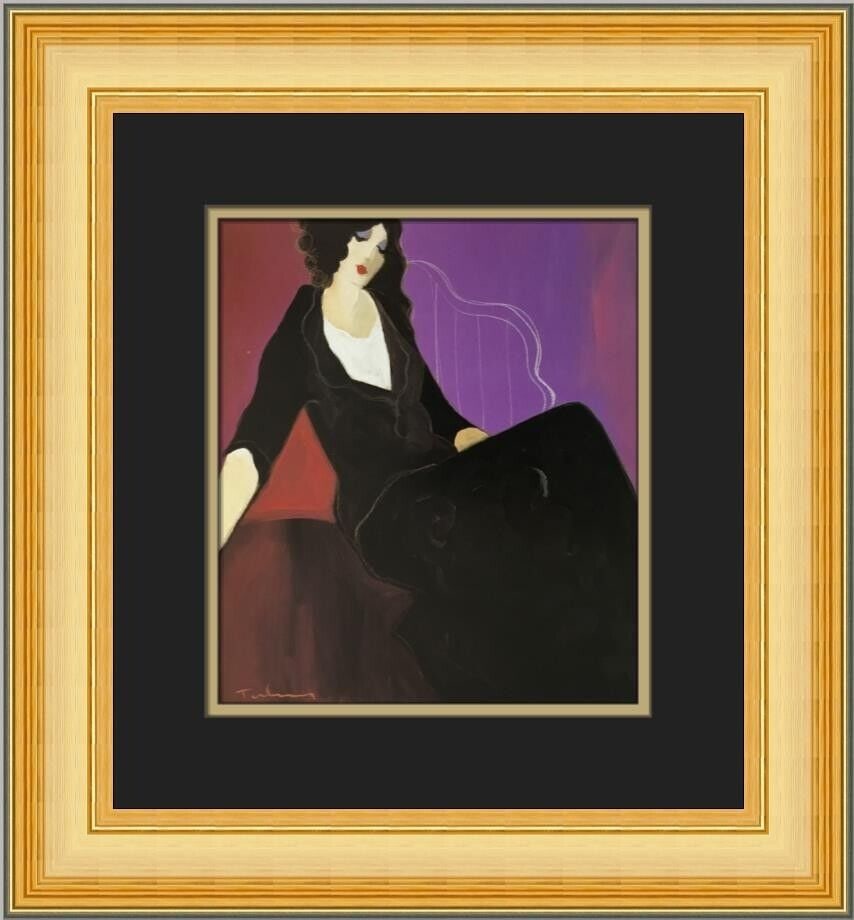 Itzchak Tarkay Jane Custom Framed Art Print 17 x 16 in 1979: Itzchak Tarkay Jane Custom Framed Art Print 17 x 16 in 1979 This Itzchak Tarkay print titled "Jane" is a stunning representation of contemporary art, produced in 1979. The piece is custom framed and m