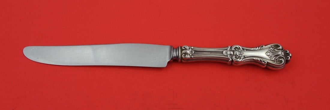 Frank Smith Federal Cotillion Sterling Silver Dinner Knife 9 5/8": Frank Smith Federal Cotillion Sterling Silver Dinner Knife 9 5/8" This exquisite dinner knife features the elegant Federal Cotillion pattern by Frank Smith. Crafted from high-quality sterling silver,