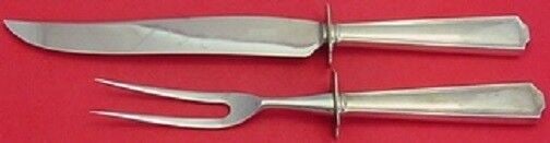 Frank Smith American Chippendale Sterling Silver Carving Set 2pc: Frank Smith American Chippendale Sterling Silver Carving Set 2pc This exquisite 2-piece roast carving set features the classic American Chippendale pattern by Frank Smith, crafted from high-quality st