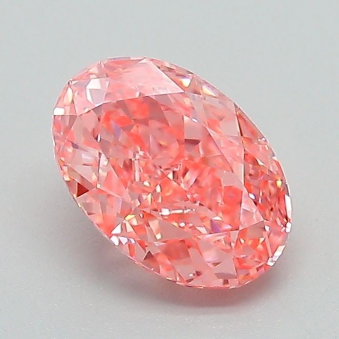 Loose Diamond - OVAL 1.14ct Fancy Vivid Pink VS1: Loose Diamond - OVAL 1.14ct Fancy Vivid Pink VS1 Source: This is a real non-mined Diamond that has been grown in a lab Shape: OVAL Carats: 1.14 Color: Fancy Vivid Pink Certification: IGI Video: