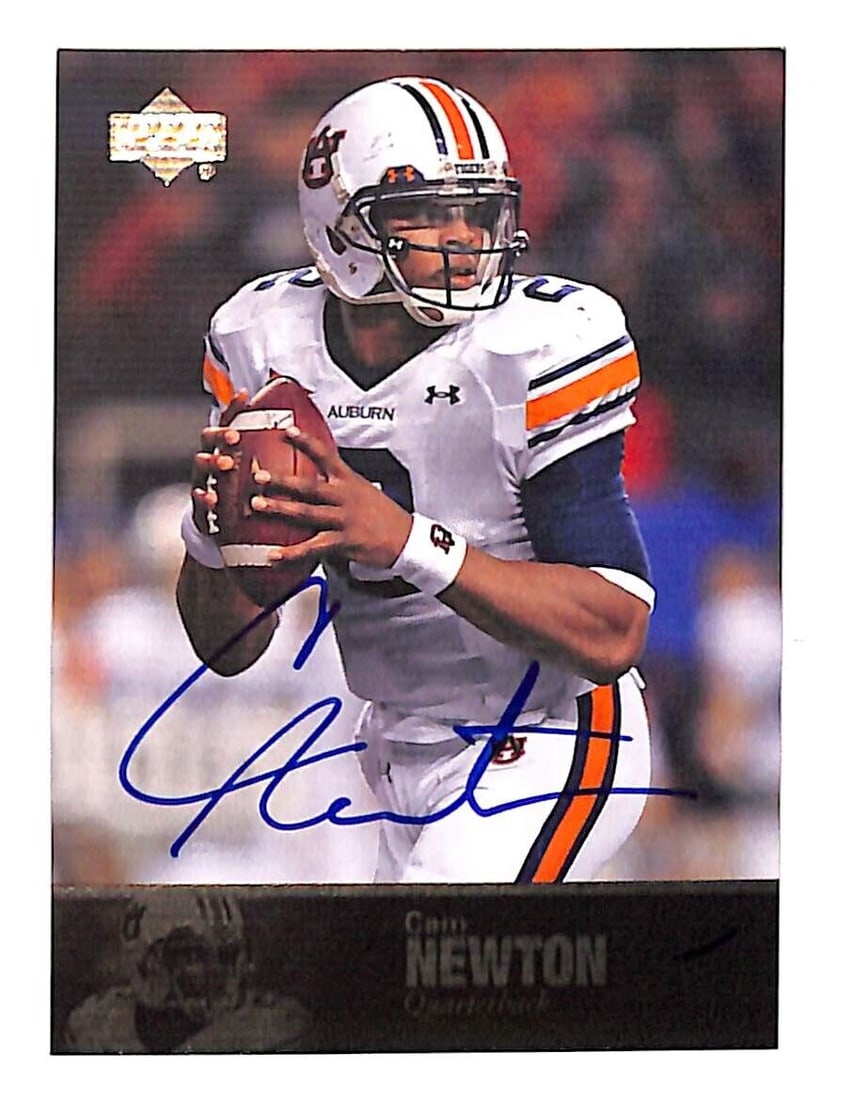 Cam Newton 2011 Upper Deck Autographed Card #95 Auburn Tigers NCAA: Cam Newton 2011 Upper Deck Autographed Card #95 Auburn Tigers NCAA This is a 2011 Upper Deck College Football Legends autographed trading card featuring Cam Newton, the renowned quarterback from the A