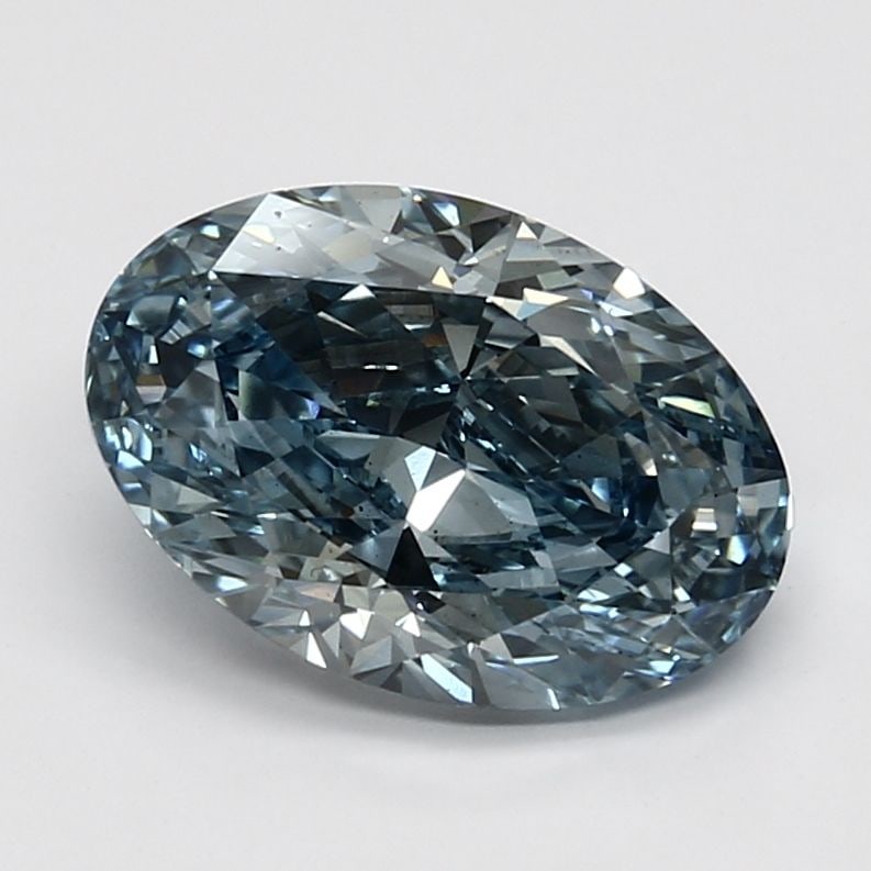 Loose Diamond - OVAL 3.15ct Fancy Vivid Blue VS1: Loose Diamond - OVAL 3.15ct Fancy Vivid Blue VS1 Source: This is a real non-mined Diamond that has been grown in a lab Shape: OVAL Carats: 3.15 Color: Fancy Vivid Blue Certification: IGI Video: