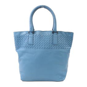 BOTTEGA VENETA BV Handbag Calfskin Leather Blue (1 of 13)
