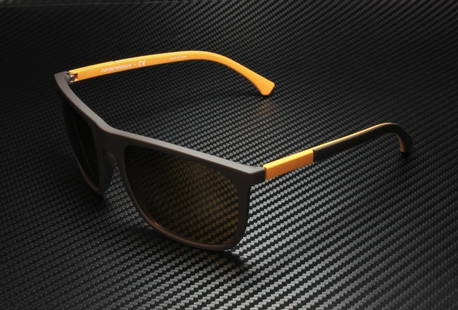 Emporio Armani EA4133 Brown Square Men's Sunglasses 59mm: Emporio Armani EA4133 Brown Square Men's Sunglasses 59mm Elevate your eyewear collection with these Emporio Armani EA4133 sunglasses. Featuring a stylish square frame in rich brown, these sunglasses a